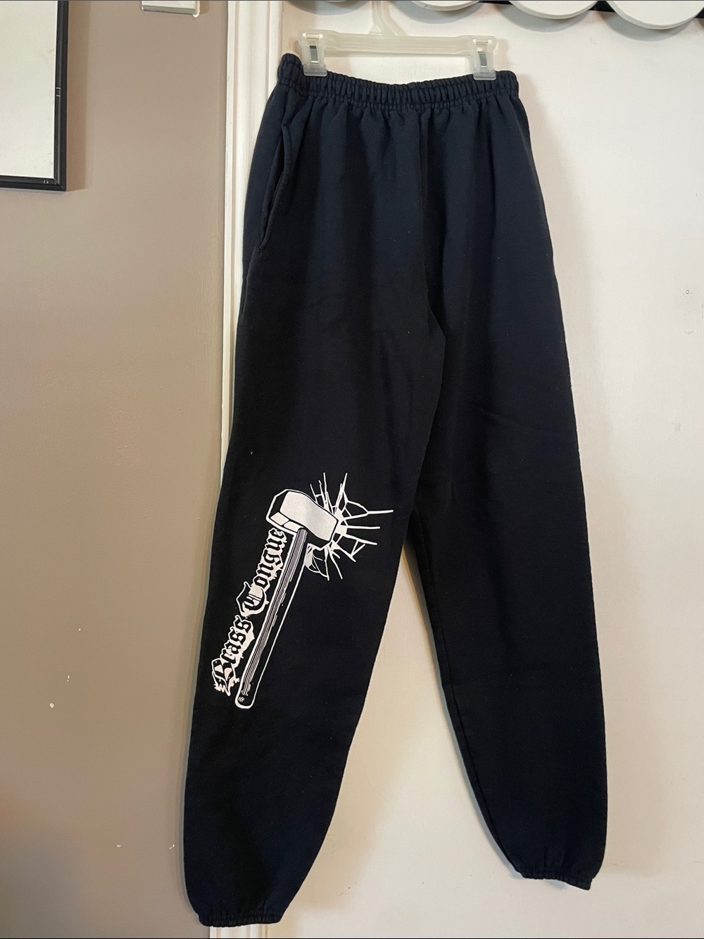 Black Sweatpants Hardcore band Brass Tongue S